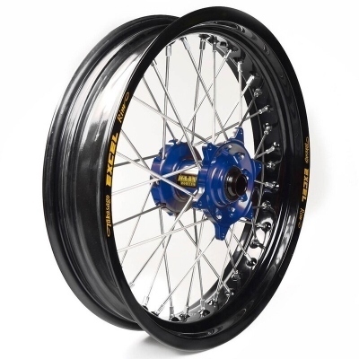 Rueda completa Haan Wheels aro negro 17-3,50 buje azul 1 25006/3/5 1 25006/3/5