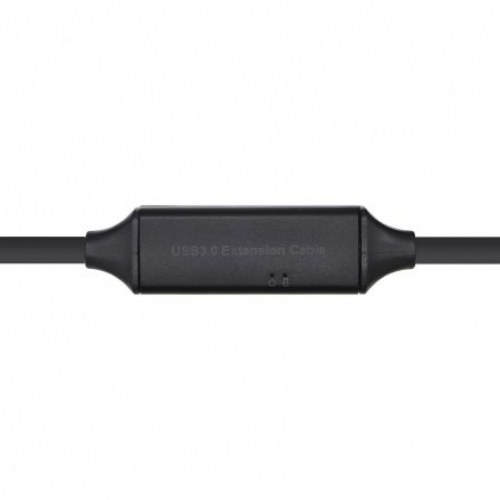 Cable Alargador USB 3.0 con Amplificador Aisens A105-0409/ USB Macho - USB Hembra/ 15m/ Negro