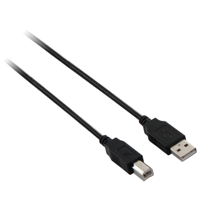 Cable USB negro con conector USB 2.0 A macho a USB 2.0 B macho 3m 10ft