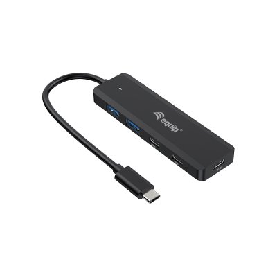 128964 hub de interfaz USB 3.2 Gen 1 (3.1 Gen 1) Type-C 5000 Mbit/s Negro