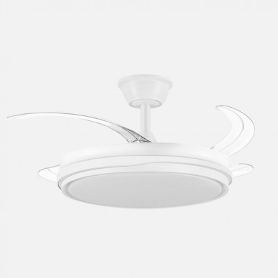 Ventilador Dc Tempano Blanco 59w 4aspas 106d 6980lm 6vel 3000k,4200k,6500k, Reg.intensidad+Remoto+temporizador+memoria 26