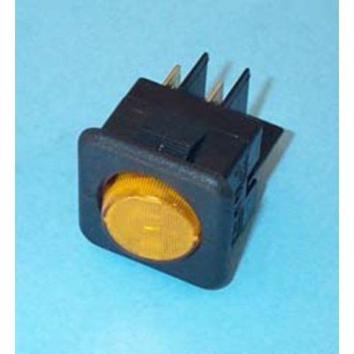 Interruptor Luminoso Ambar Cuadrado Adaptable a Saeco