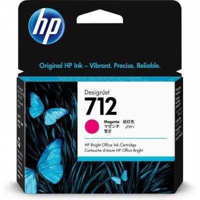 Cartucho tinta hp 712 - 3ed68a - 29 ml - t210 - t230 - t250 - t630 - t650 - magenta