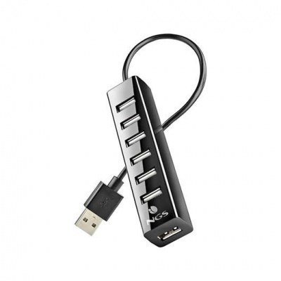 USB 2.0 HUB 7 PORTS WITH POWER ADAPTER