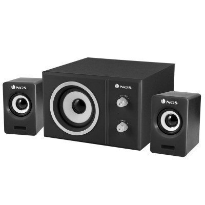 NGS Sugar Altavoces 2.1 20W - Alimentacion USB - Control de Volumen y Graves