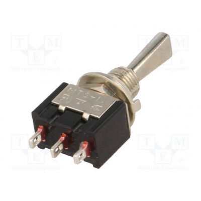 Interruptor Pulsador Palanca 3 posiciones ON-OFF-(ON) 3A/250V