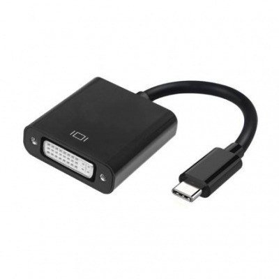 Adaptador USB Tipo-C Aisens A109-0346/ USB Tipo-C Macho - DVI 24+5 Hembra