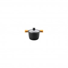 OLLA ALTA EFFICIENT BRA 6.8L ALUMINIO FUNDIDO TEFLÍ?N ANTIADHERENTE PLATINUM PLUS TAPA VIDRIO TEMPLADO A273905