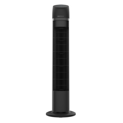Cecotec EnergySilence 8050 SkyLine Smart Ventilador de Torre de 33 de Altura - 45W - Motor de Cobre - Mando a Distancia - Pantalla LED - 3 Velocidades - Oscilacion de 70º - Temporizador - Color Negro