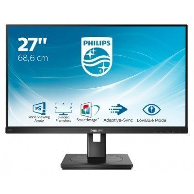 Philips S-line 272S1AE - Monitor LED - 27 - 1920 x 1080 Full HD (1080p) @ 75 Hz - IPS - 250 cd/m² - 1000:1 - 4 ms - HDMI, DVI-D, VGA, DisplayPort - altavoces - negro textura