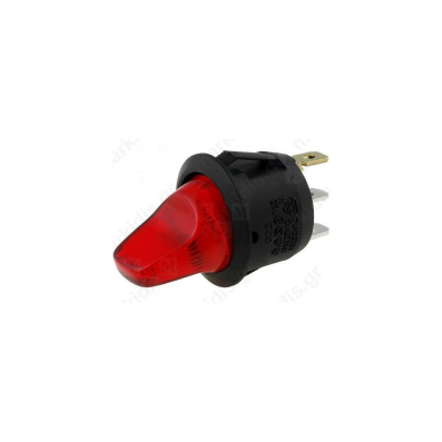 Interruptor Palanca OFF-ON Iluminado ROJO 10Amp