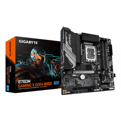 B760M GAMING X DDR4 GEN5 Placa Base  Compatible con procesadores Intel Core 14ª generación, VRM de 8+1+1 fases, hasta 3200 MHz DDR4, 2 x M.2 PCIe 4.0, LAN 2.5 GbE, USB 3.2 Gen 1
