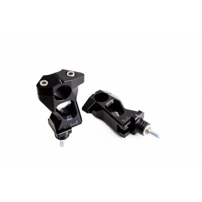 Alzas de manillar ajustables Gilles Tooling, negro 2DGT-04-07-B