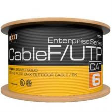CABLE NEXXT CATEGORÍA 6 F/UTP 305MTS, AWG, NEGRO, EXTERIOR