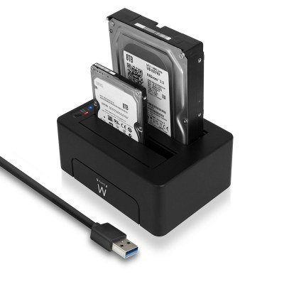 EW7014 base de conexión para disco duro USB 3.2 Gen 1 (3.1 Gen 1) Type-A Negro