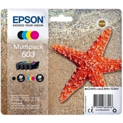 EPSON 603 MULTIPACK ORIGINAL 4 CARTUCHOS C13T03U64010