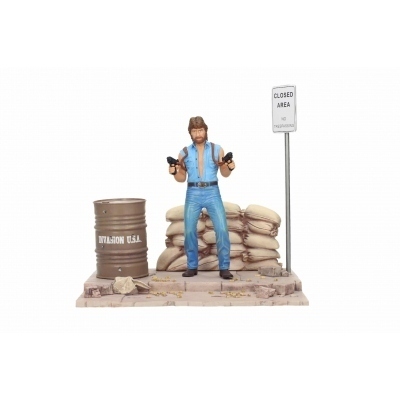 Figura sd toys cine invasion usa matt hunter set de lujo con diorama figura tough guy mgm chuck norris