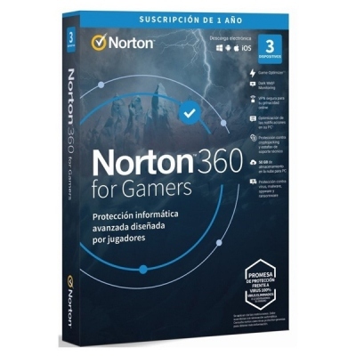 NORTON 360 FOR GAMERS 50GB ES 1 USER 3 DEVICE 12MO **L. ELECTRONICA