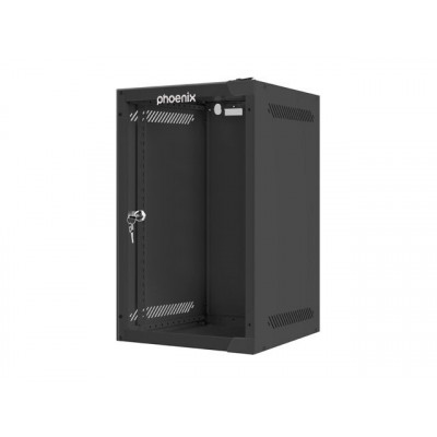 Armario rack phoenix 9u 280x310x470 mural 10'' hasta 20 kg negro