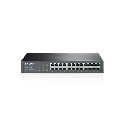 TL-SF1024D No administrado Fast Ethernet (10/100) 1U Negro