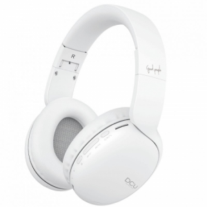 Auriculares Dcu Bluetooth DIADEMA + JACK blanco