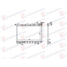RADIATOR 1.4-1.6 PETROL +/- A/C (528x320) (HOSES 35-35) (NRF)