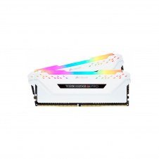 MEMORIA CORSAIR DIMM DDR4 16GB (KIT 2X8GB) 3200MHZ CL16 VENGEANCE RGB PRO WHITE CMW16GX4M2C3200C16W