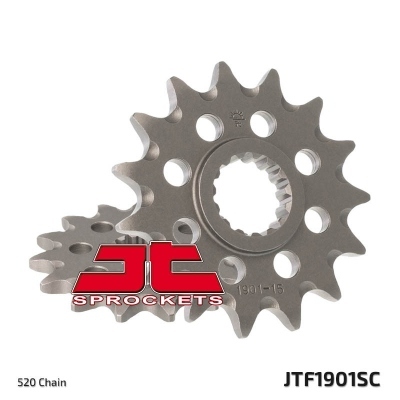 Piñón JT SPROCKETS acero autolimpiable 1901 - Paso 520 JTF1901.15SC