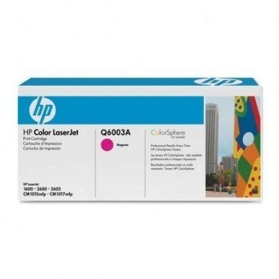 HP Q6003A Magenta Cartucho de Toner Original - 124A
