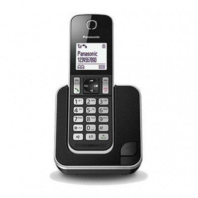 Teléfono Inalámbrico Panasonic KX-TGD310SPB/ Negro/Plata