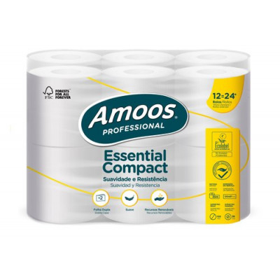 Rollo Papel Higiénico Professional 2 Capas 35m - Pack de 12 unidades