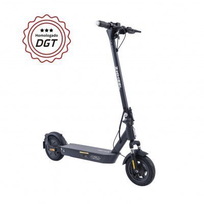 Zwheel ZFox Max Urban Dark Patinete Electrico Motor 400W - Homologado DGT - Velocidad hasta 25Km/h - Autonomia hasta 50km - 3 Modos de Conduccion - Carga Maxima 100kg - Ruedas 10