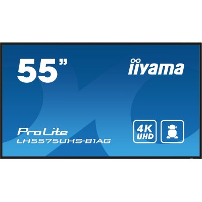 LH5575UHS-B1AG pantalla de señalización Pantalla plana para señalización digital 138,7 cm (54.6) LCD Wifi 500 cd / m² 4K Ultra HD Negro Procesador incorporado Android 11 24/7