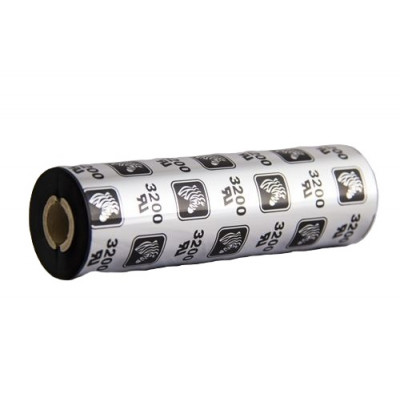 Zebra WAX/Resin 3200 Pack de 12 Cintas de Transferencia Termica Original - Cintas de mezcla Cera/Resina - Nucleo 12.7mm, Ancho 110mm, Longitud 74m