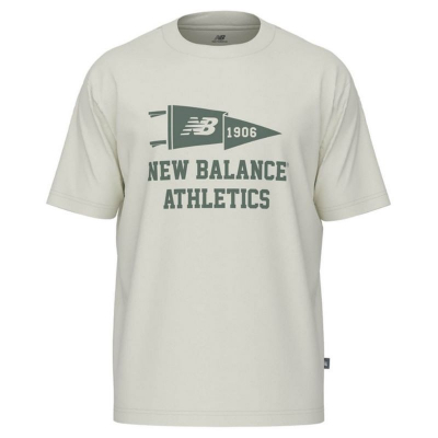 Camiseta NEW BALANCE Varsity Pennant T-Shirt MT51924 SST Blanco