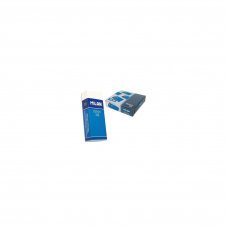 CAJA DE 20 GOMAS MILAN DE BORRAR DE PLASTICO PARA OFICINA BLANCO CON FUNDA Y CELOFAN CPM320