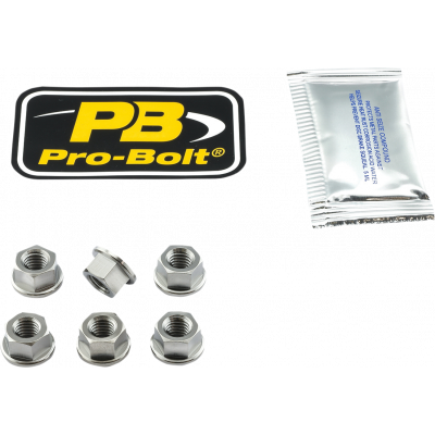 Tuercas de corona PRO BOLT TI6SPN8