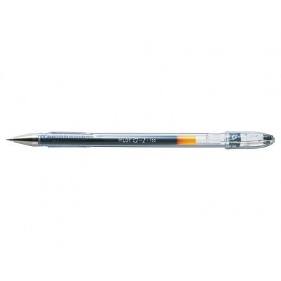 Pilot Boligrafo de Gel G1 - Recargable - Punta de Bola 0.5mm - Trazo 0.3mm - Cuerpo Transparente - Color Negro
