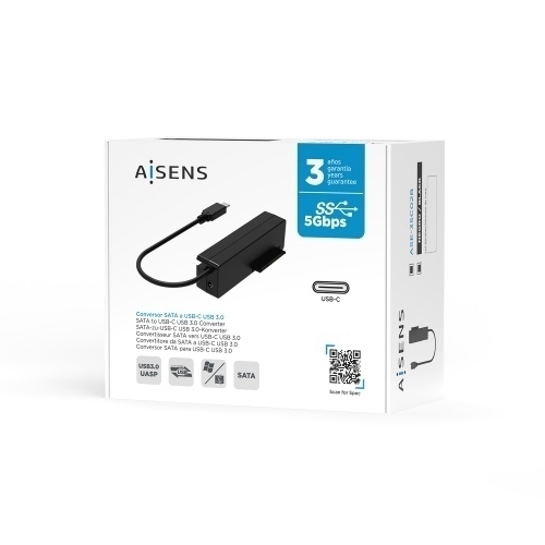 AISENS - ADAPTADOR ASE-35C02B SATA A USB-C USB 3.0/USB3.1 GEN1 PARA DI
