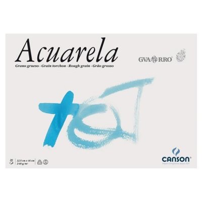 CANSON BLOC ENCOLADO ACUARELA GVARRO 20H 240G 23X32,5CM