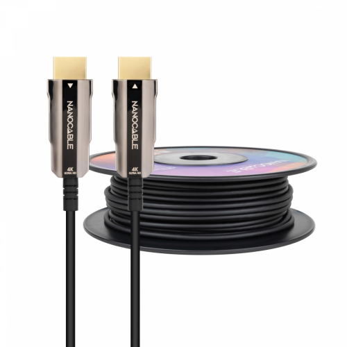 Nanocable - CABLE HDMI V2 AOC 4K@60HZ 18Gbps NEGRO 60 M