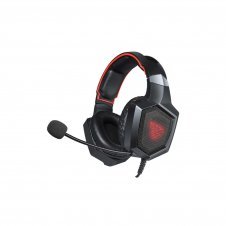 Savio SAVGH-FORGE auricular y casco Auriculares Alámbrico gancho de oreja Juego Negro, Rojo