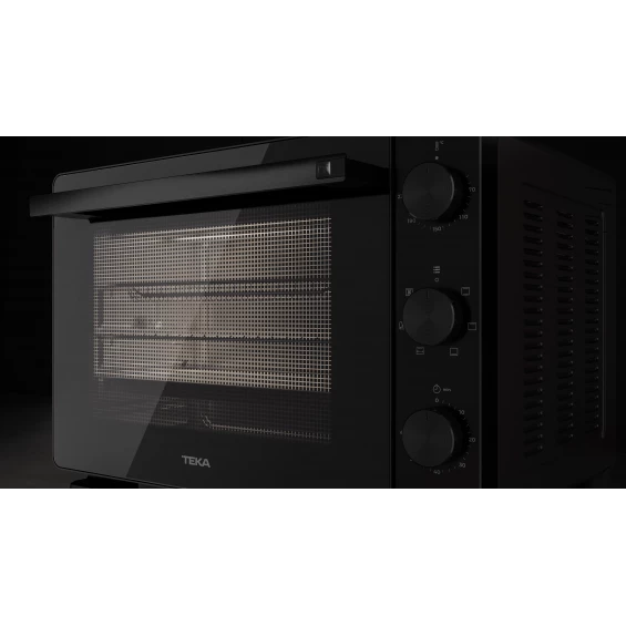 Mini horno de sobremesa Teka FSO 366 AirFry, 36 L, convección, 6 funciones, 1600 W, Full Black - imagen 7