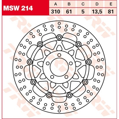 Discos de freno TRW MSW214