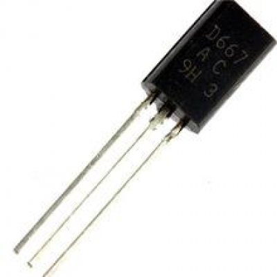 Transistor NPN 120V 1A 900mW TO92 2SD667