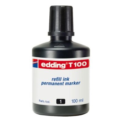 EDDING Tinta recarga rotulador T100 100ml negro