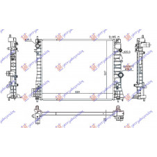 RADIATOR 1.7 DTi/CDTi MANUAL DIESEL (620x510x26) (NRF)