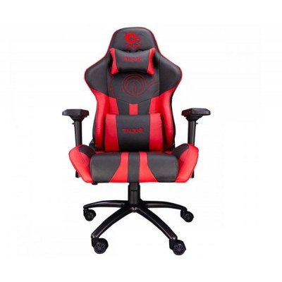Talius Silla Viper gaming negra/roja, 4D, butterfly, base metal, ruedas 60mm nylon, gas clase 4