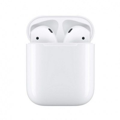 Apple AirPods V2 Auriculares Inalambricos Bluetooth - 2 Microfonos con Tecnologia Beamforming - Control Tactil - Autonomia hasta 5h