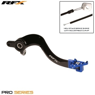 Pedal de freno trasero RFX Pro FT (negro/azul) FXRB7050099BU